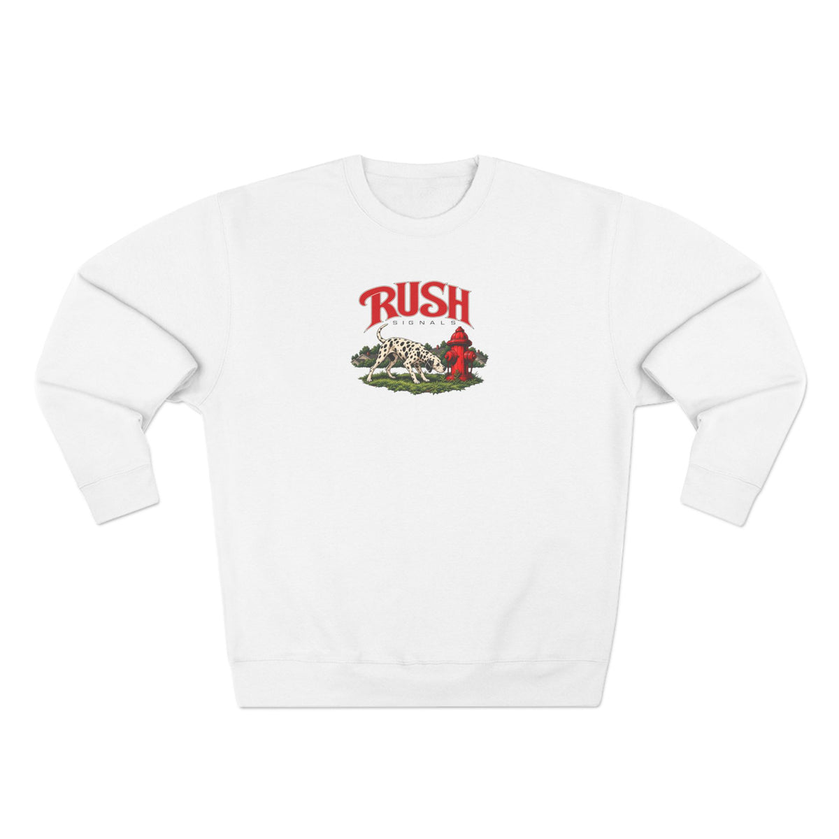 Rush | Signals | Dog & Fire Hydrant Prog Band Crewneck Sweatshirt