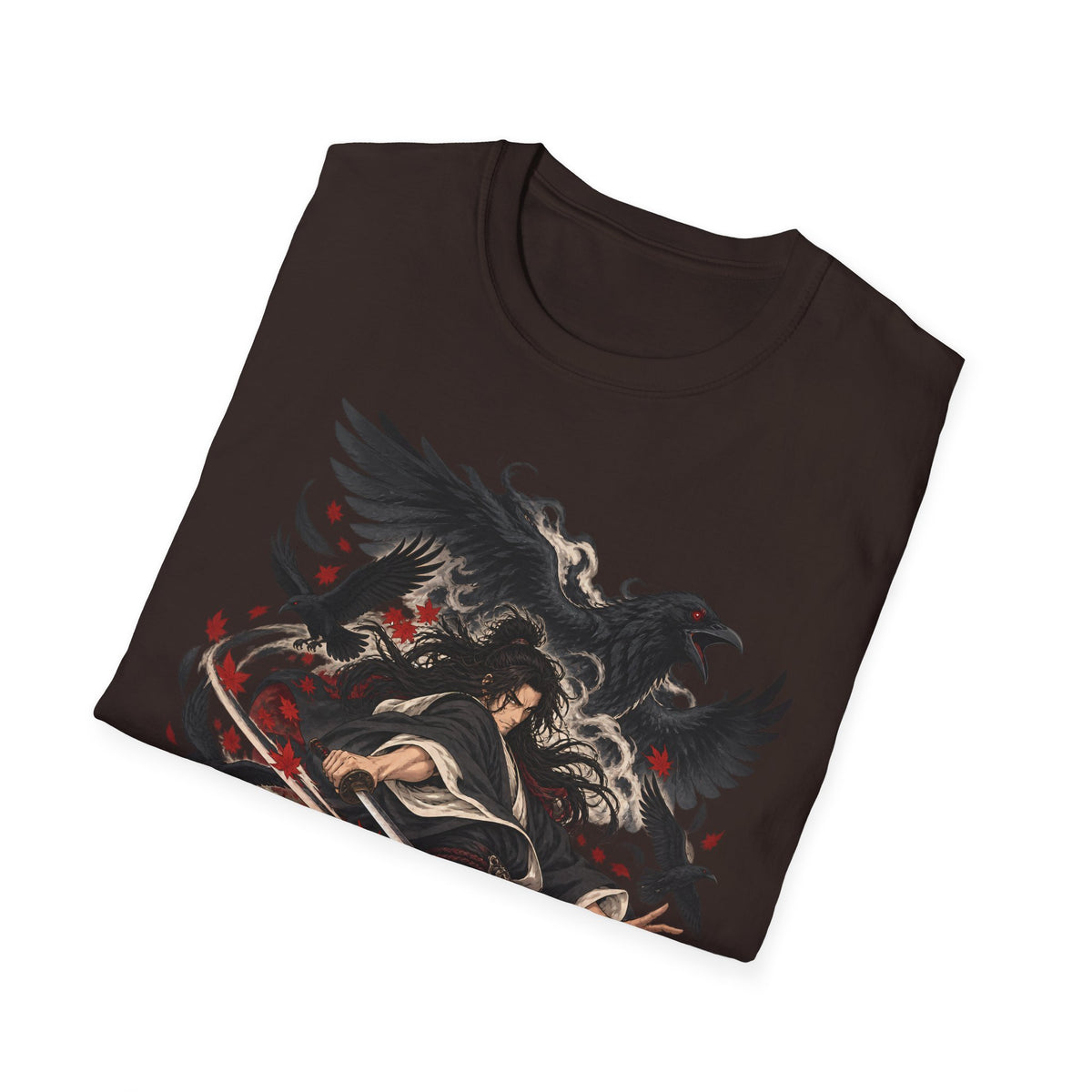 Raven Master | Japanese Samurai | Dark Fantasy T-Shirt