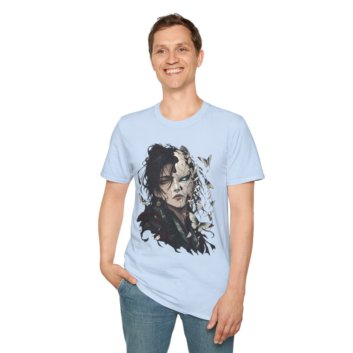 Mask Unfurls | Japanese Anime Style Mask Graphic Shirt