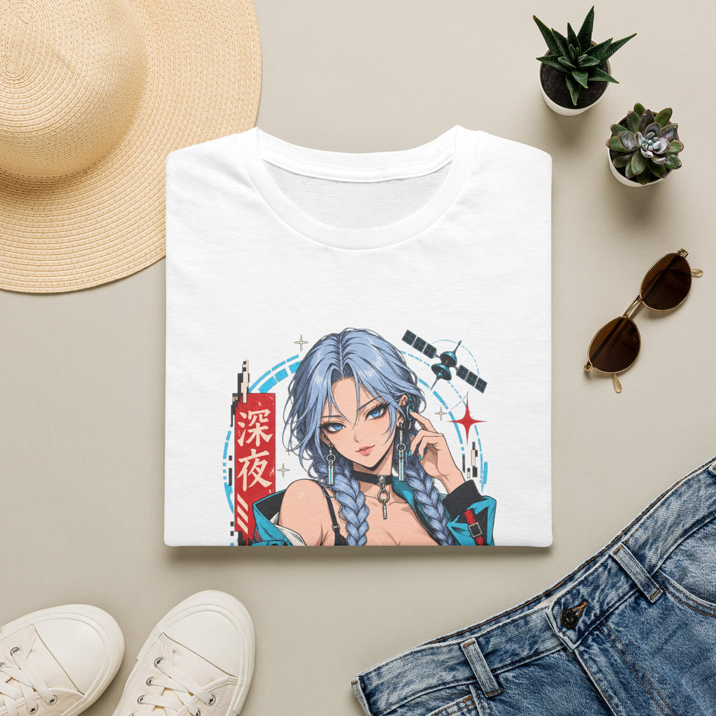 Ice | Sexy Anime Cyber Pin Up Girl Graphic T-Shirt