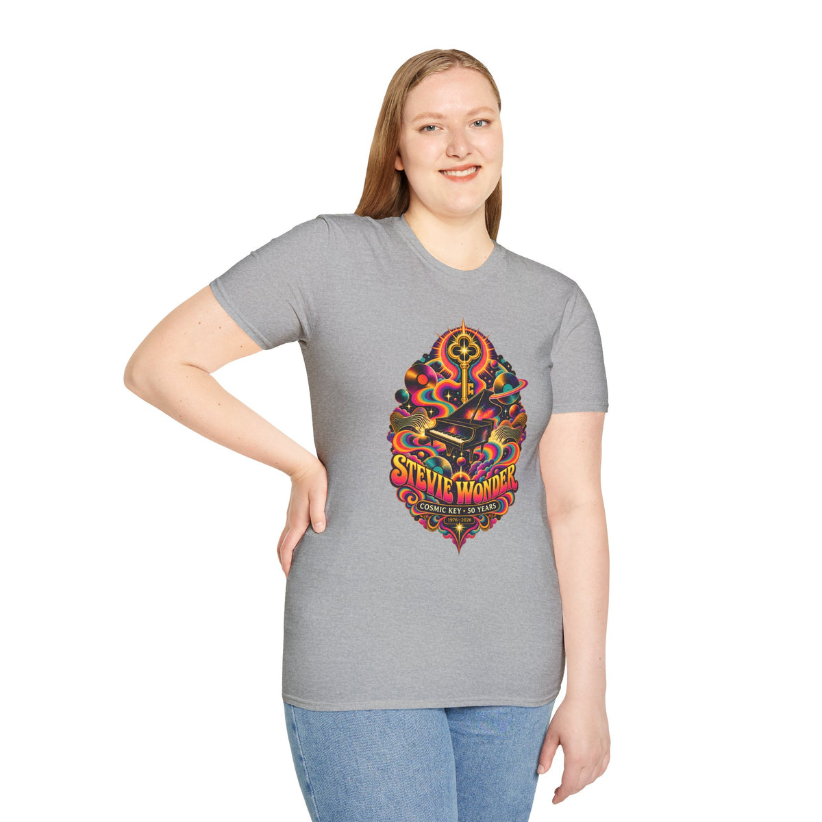 Stevie Wonder Psychedelic Key Songs In The Key of Life T-Shirt