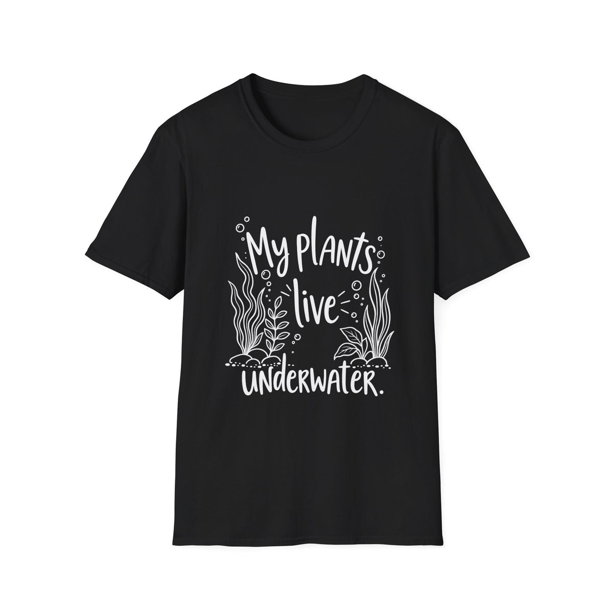 Aquarium Lovers Gift | My Plants Live Underwater | Graphic Tee