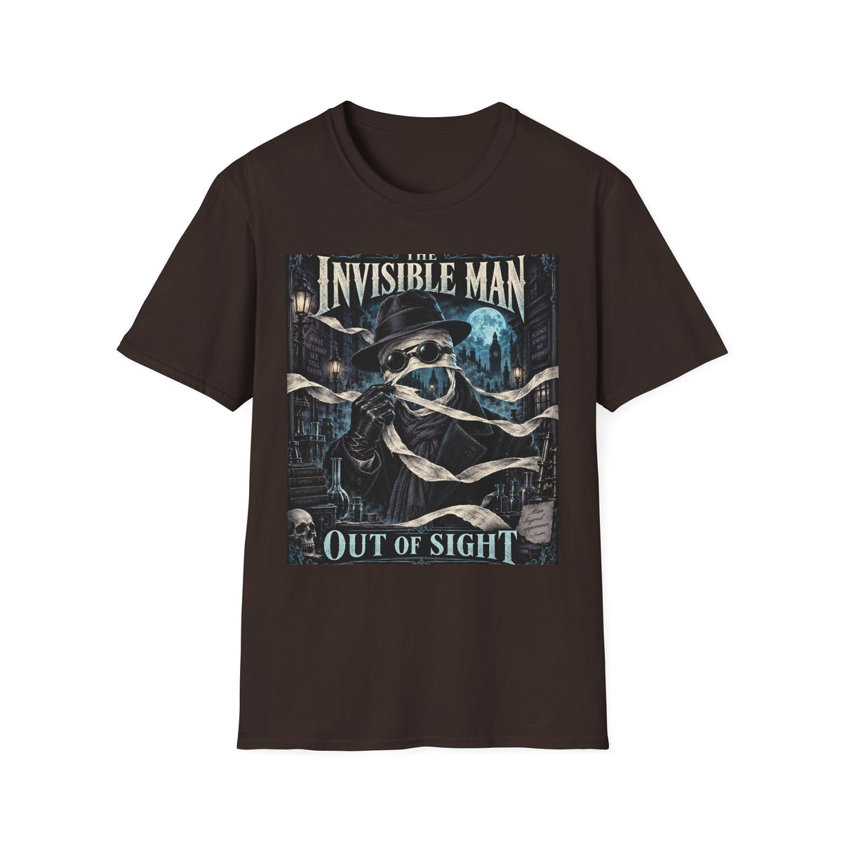 Invisible Man Graphic T-Shirt — Vintage Horror Novel Design