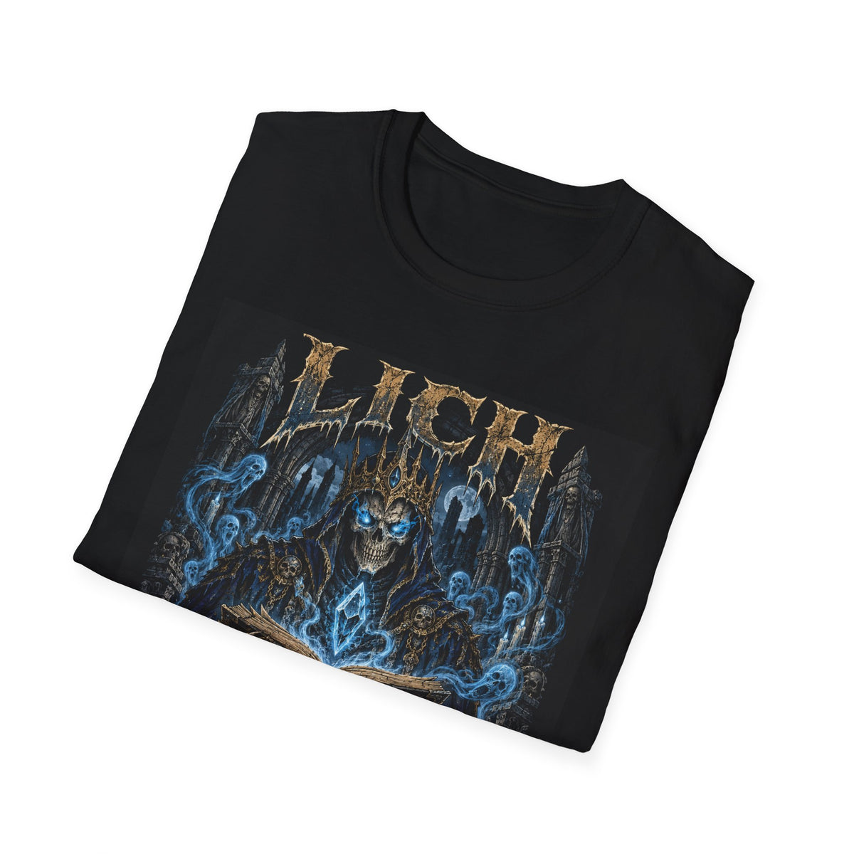 Lich Necromancer | Death Is Just a Saving Throw | DnD | Fantasy RPG Tribute Tee