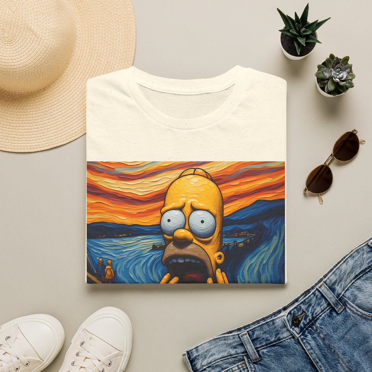 Homer Scream T-Shirt — Parody Pop Art Graphic Tee