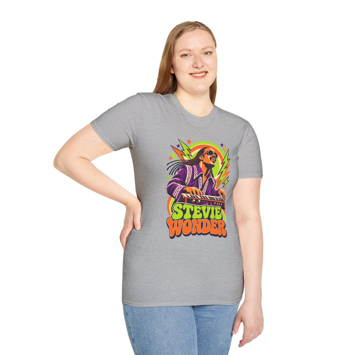 Retro Music Legend Stevie Wonder Graphic Tee