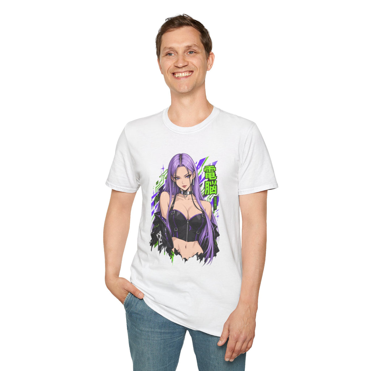 Violet | Anime Cyber Sexy Pin Up Girl T-Shirt