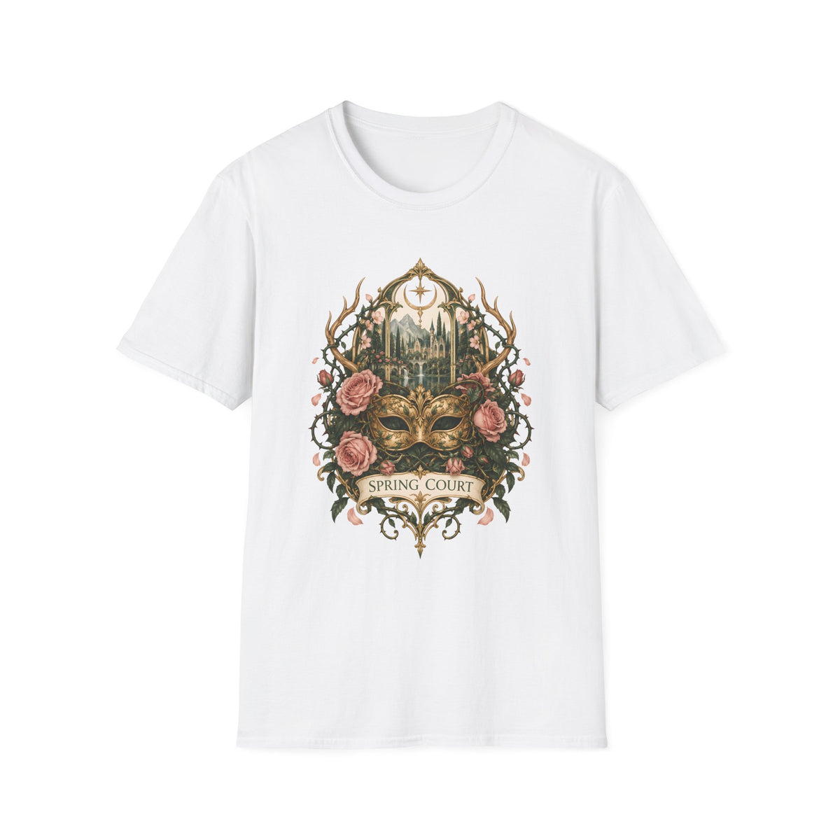 Spring Court | ACOTAR Book Floral Masquerade T-Shirt