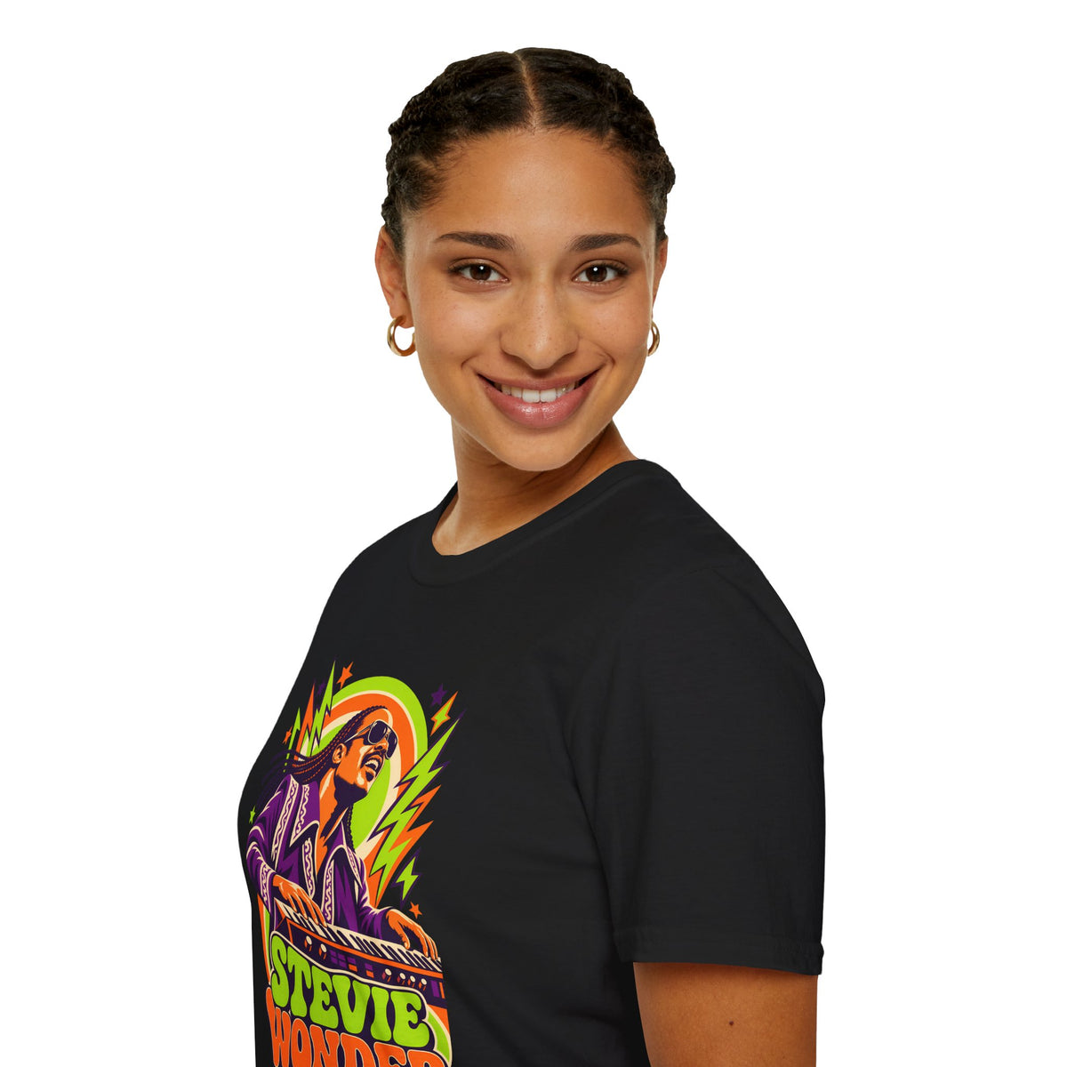 Retro Music Legend Stevie Wonder Graphic Tee
