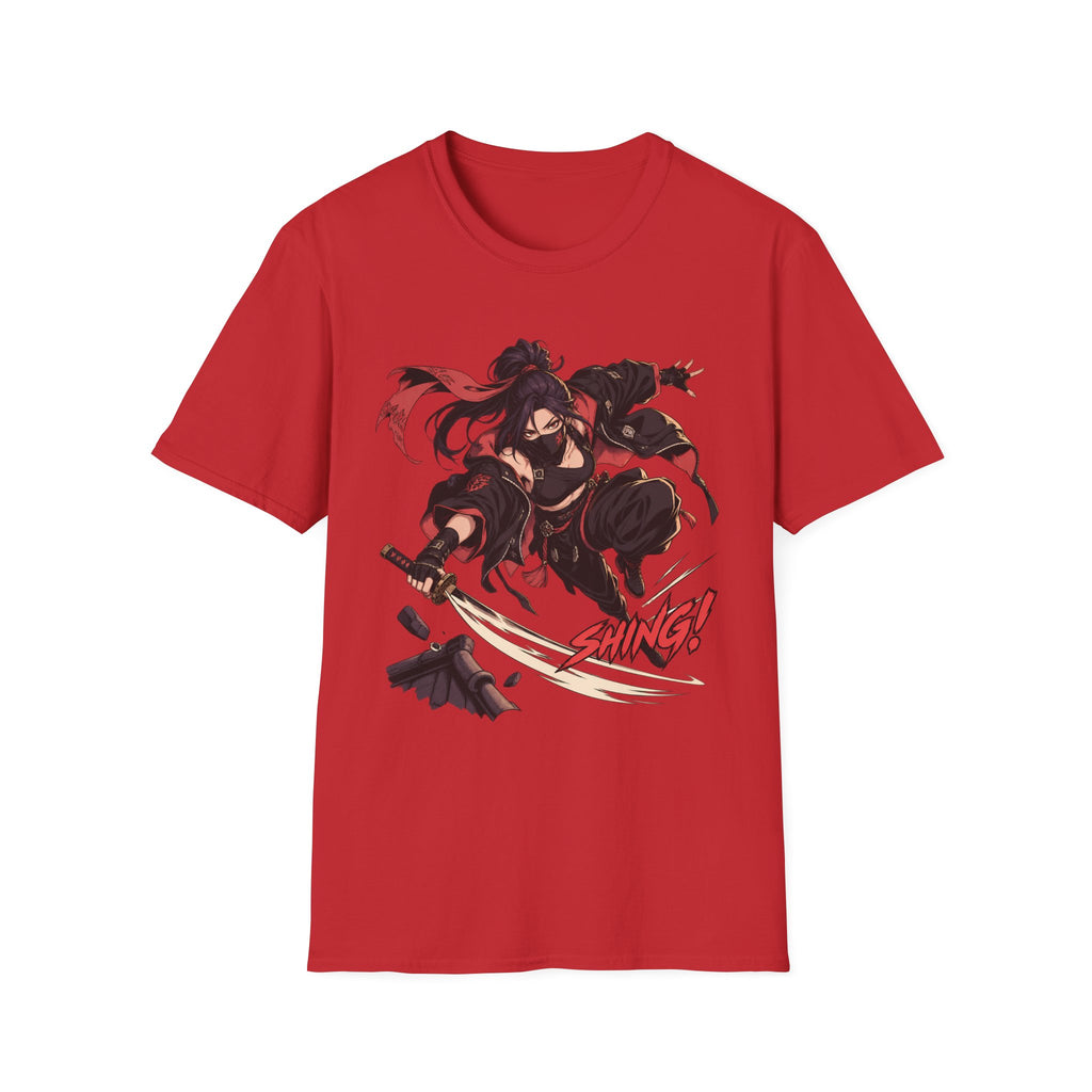 SHING! | Rooftop Samurai Girl | Japanese Anime Style Fight Shirt