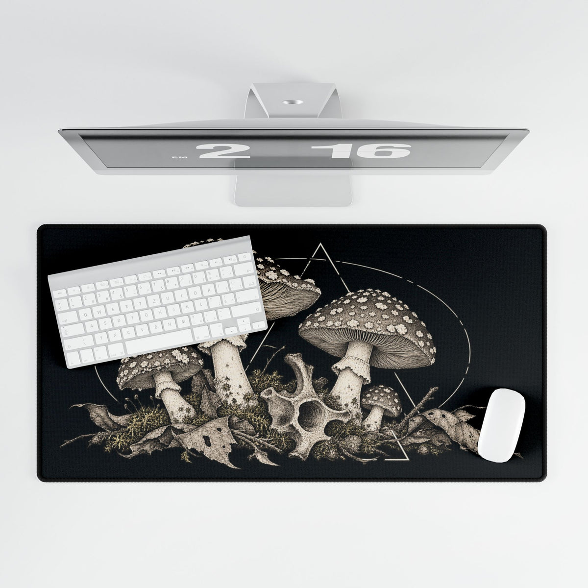 Mushroom Vertebrae | Gothic Botanical Gaming & Office Mouse Pad