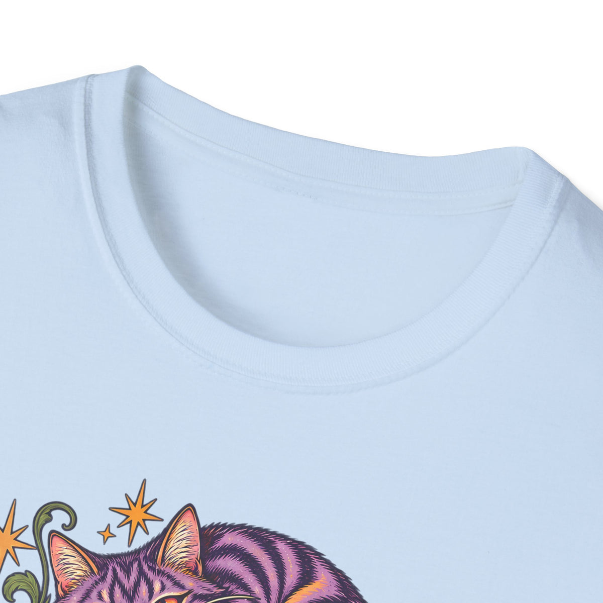 Cheshire Cat | Curiouser & Curiouser | Whimsical Mushroom Design Graphic Shirt