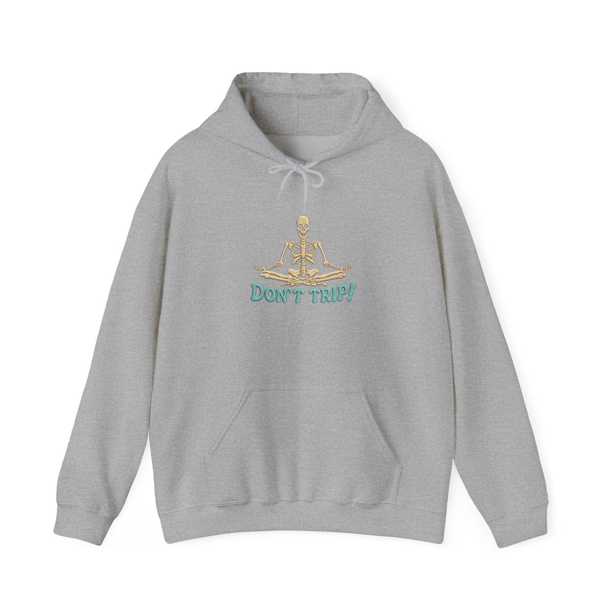 Don’t Trip! Meditating Skeleton Hoodie - Funny GTA 6 Inspired Front & Back Print