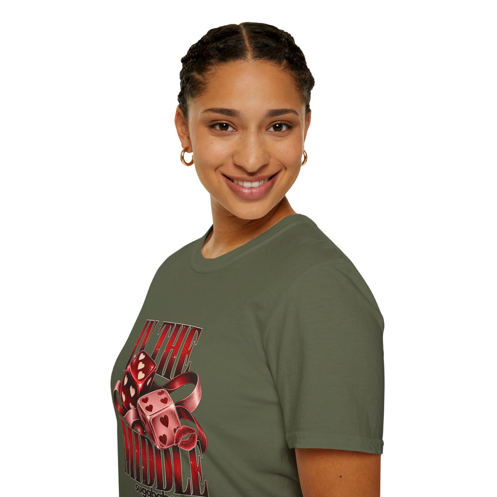 In The Middle | Sugababes | Retro Red Dice Graphic T Shirt