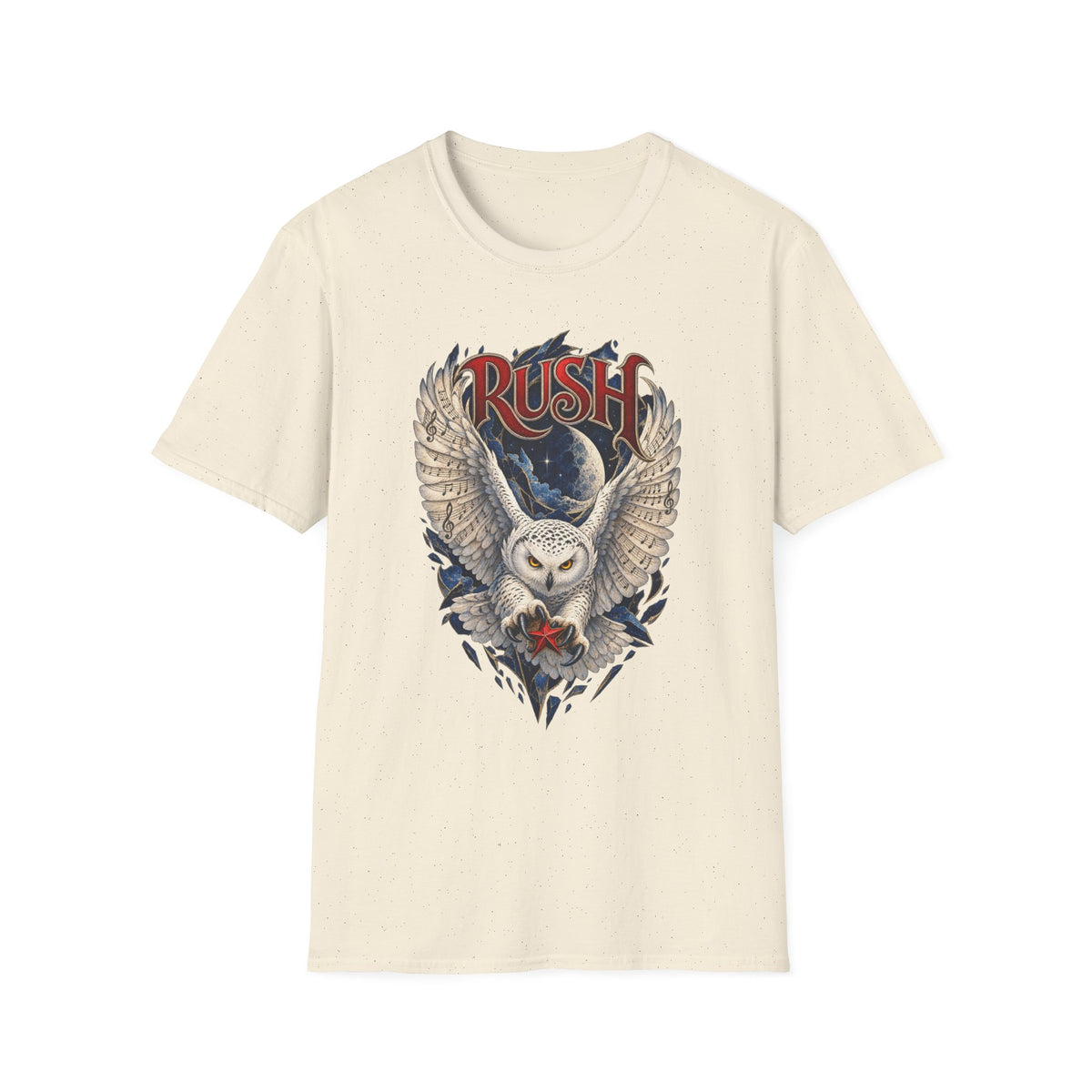 Rush | Fly by Night | Prog Rock | Owl Band Graphic T-Shirt