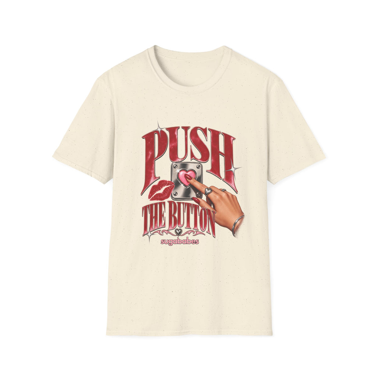 Push The Button | Sugababes | Retro Pinup Button Design