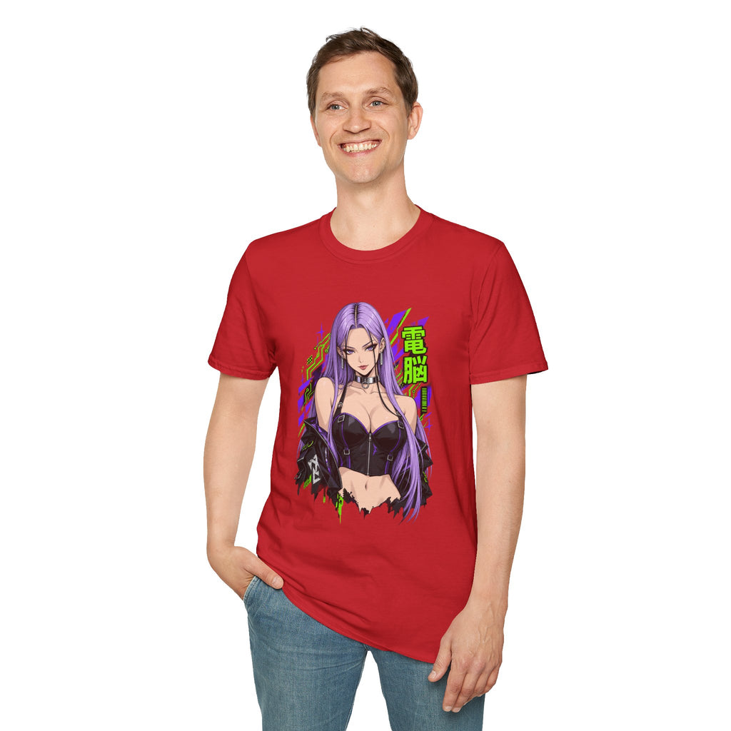 Violet | Anime Cyber Sexy Pin Up Girl T-Shirt