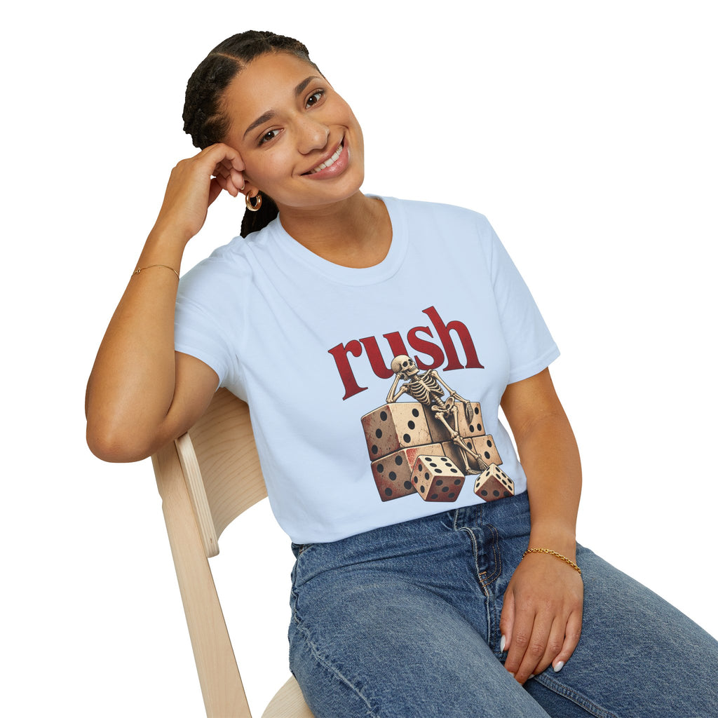 Rush | Roll the Bones | Dice Skeleton Prog Band T-Shirt