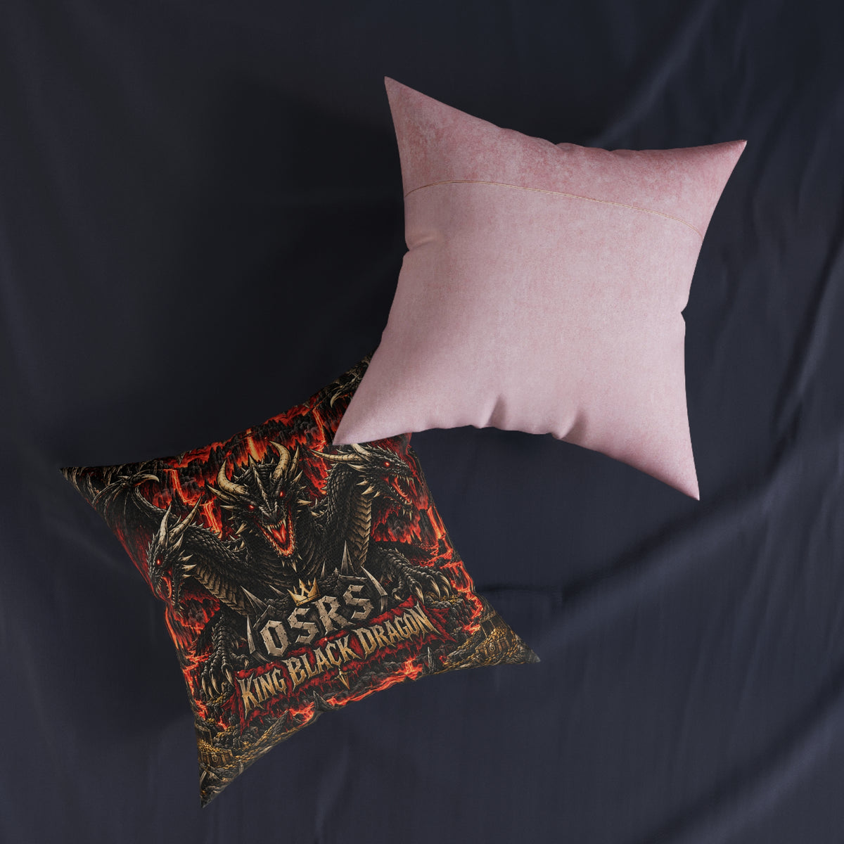 King Black Dragon OSRS RuneScape Cushion | Decorative Sofa Pillow