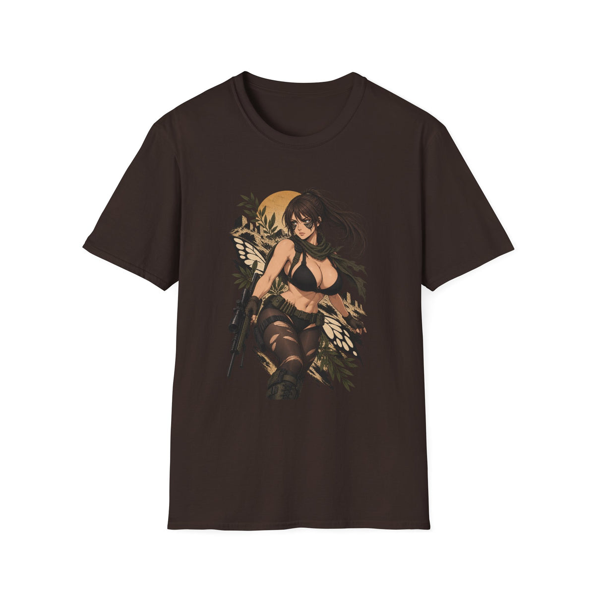 Quiet | Sexy Metal Gear Pin Up Girl | Anime Style Sniper Girl T-Shirt
