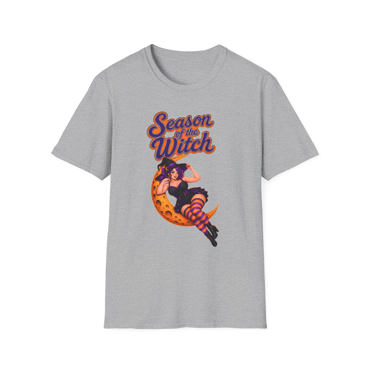 Season of the Witch T-Shirt — Retro Halloween Witch Moon Design