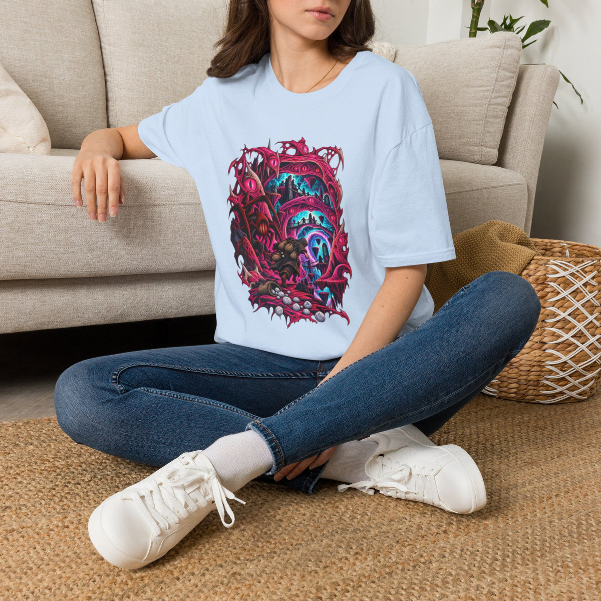 Abyssal Runecrafting | OSRS | Runescape | Psychedelic Portal Graphic T-Shirt