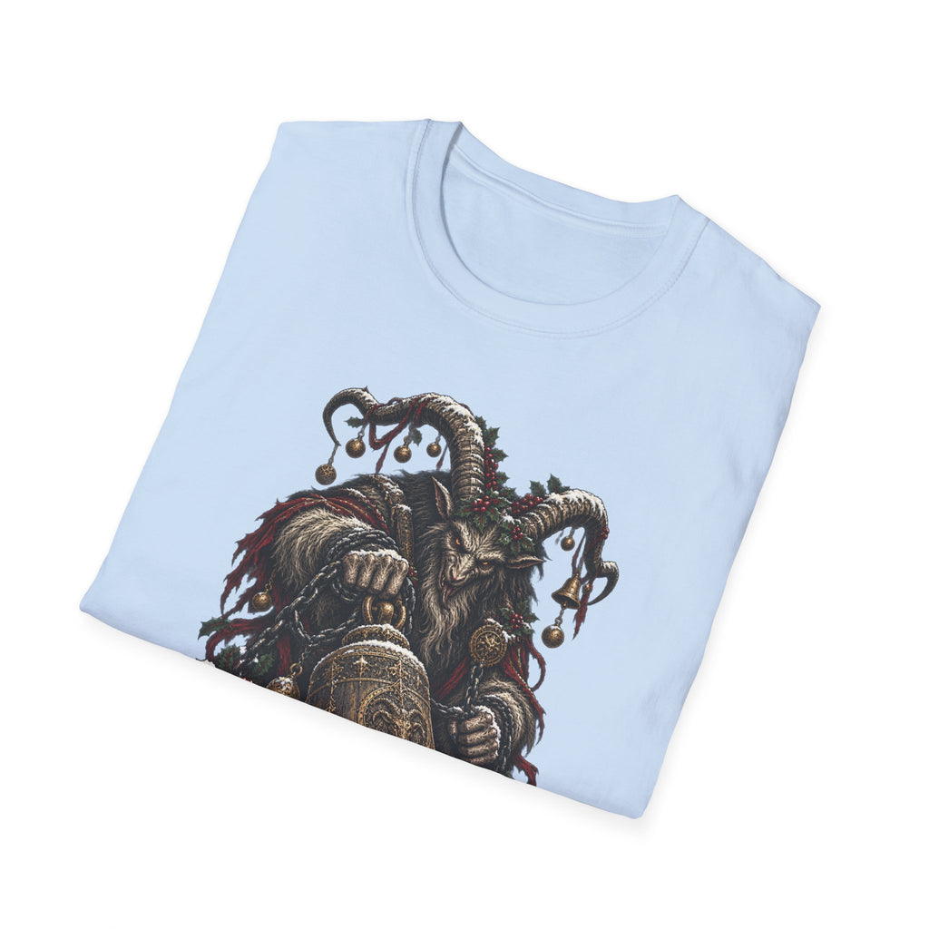 Krampus with Bell | Dark Christmas Demon T-Shirt
