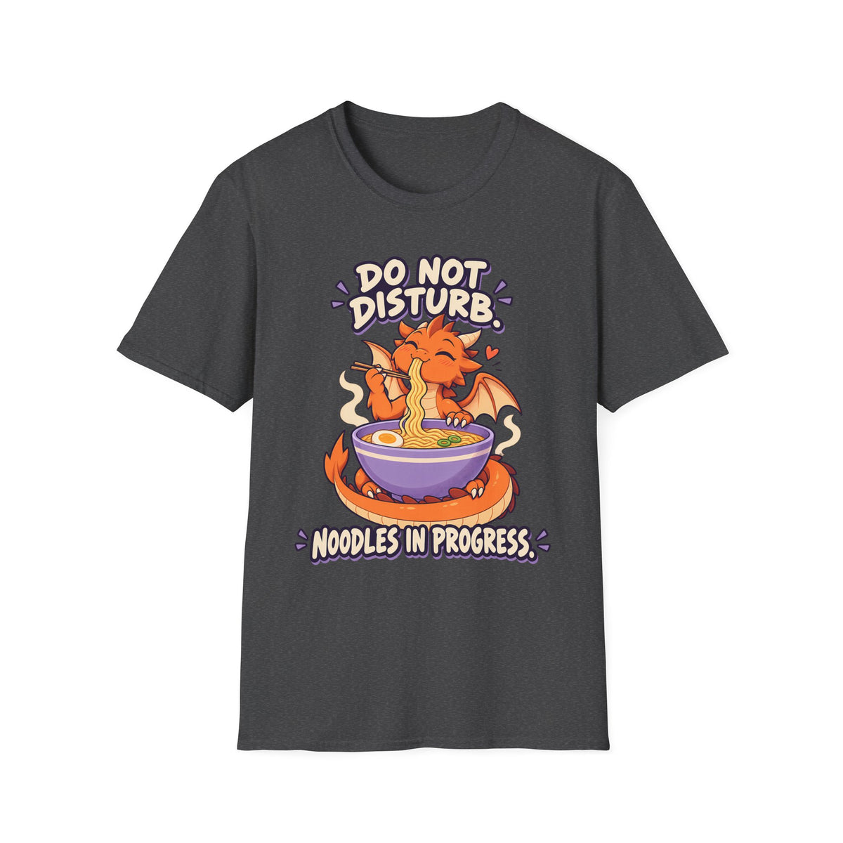 Do Not Disturb | Cute Ramen Eating Dragon Graphic Shirt