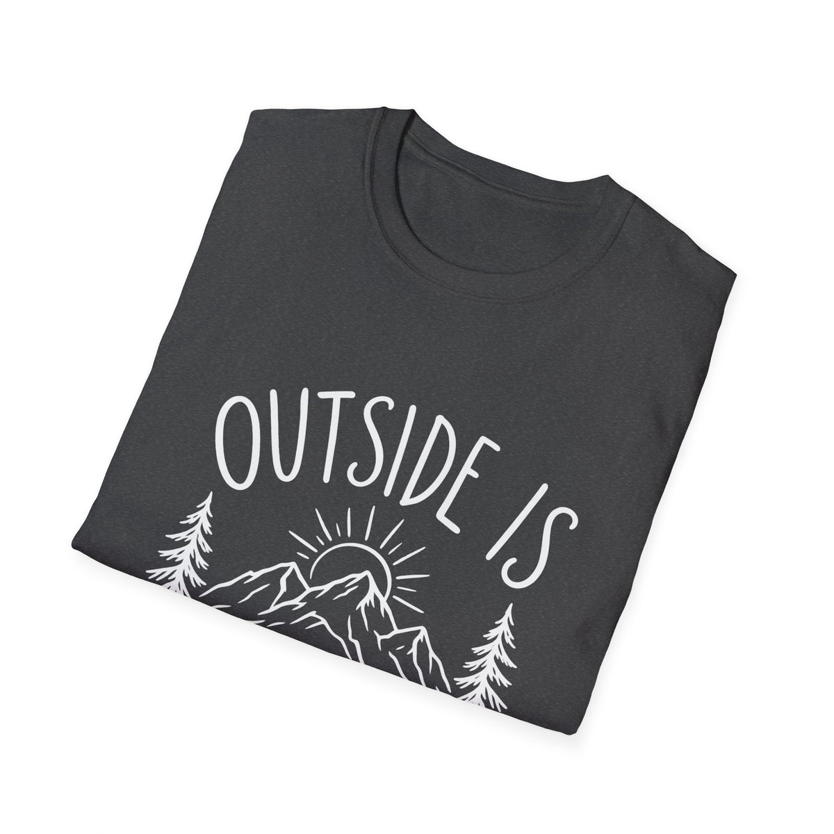 Hiker Gift | Outside Is My Good Side | Outdoor | Camping | Nature Tee