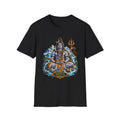 Shiva Hindu Mythology T-Shirt, Meditating Deity Trident Himalayan Art