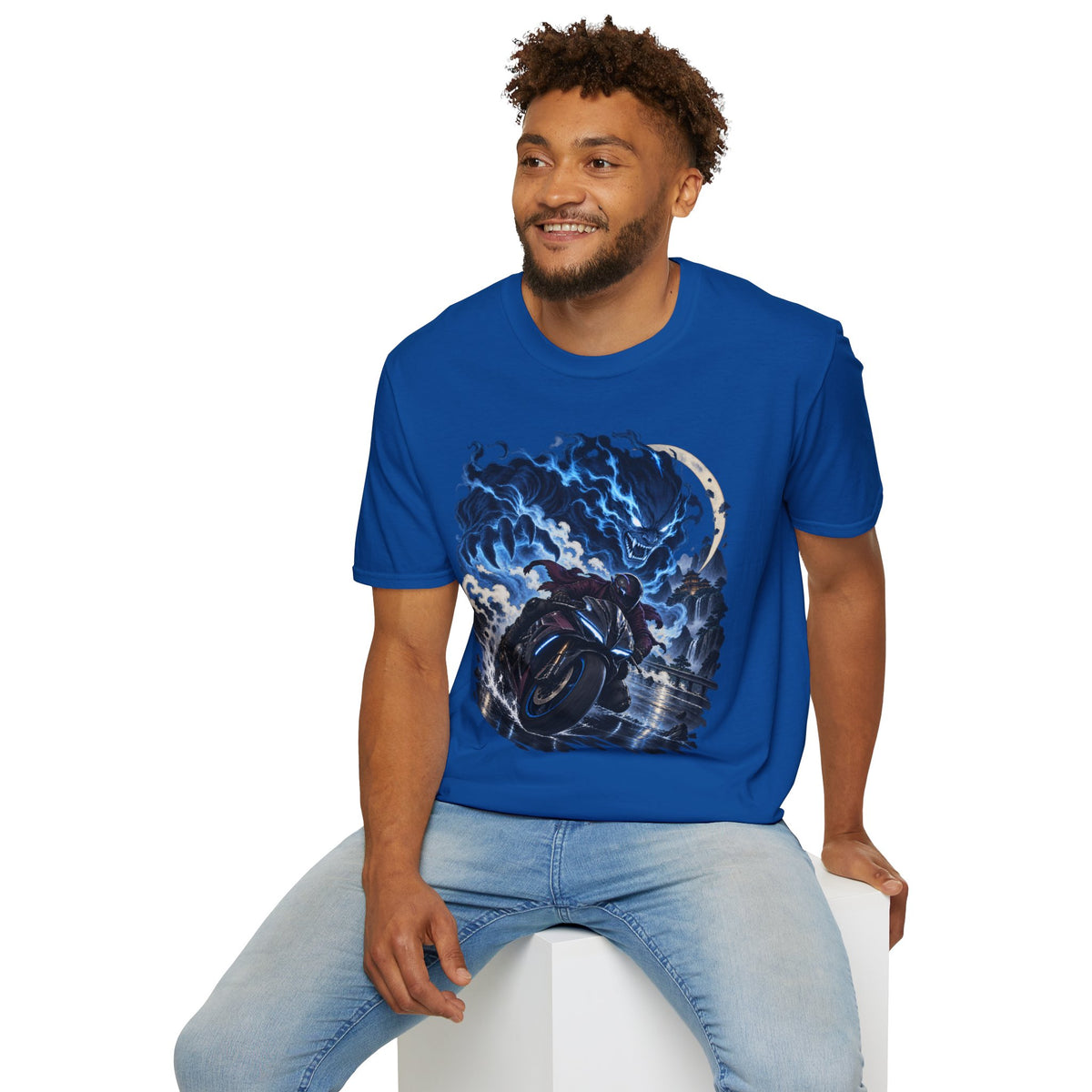 Demon of the Storm | Night Rider | Japanese Urban Motorcycle Tee