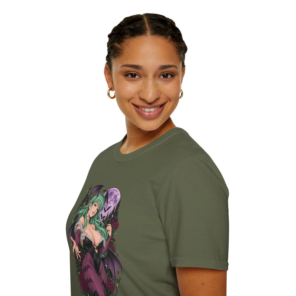 Morrigan | Sexy Succubus Pin Up Girl | Gothic Sorceress Halloween Gamer T-Shirt