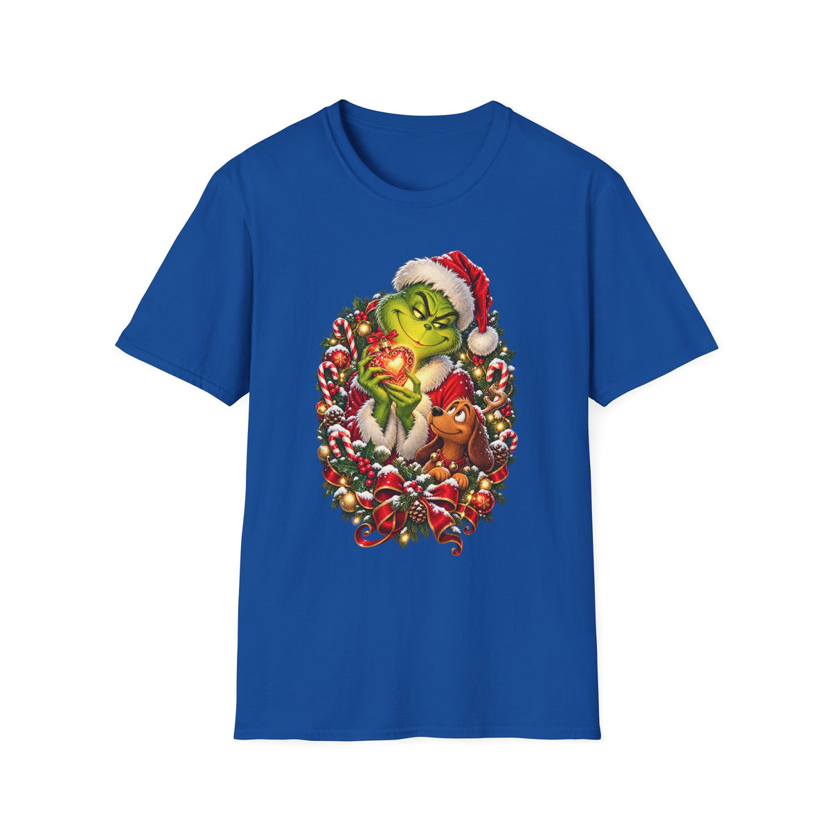 Grinch Heart | Christmas Holiday Grinch T-Shirt