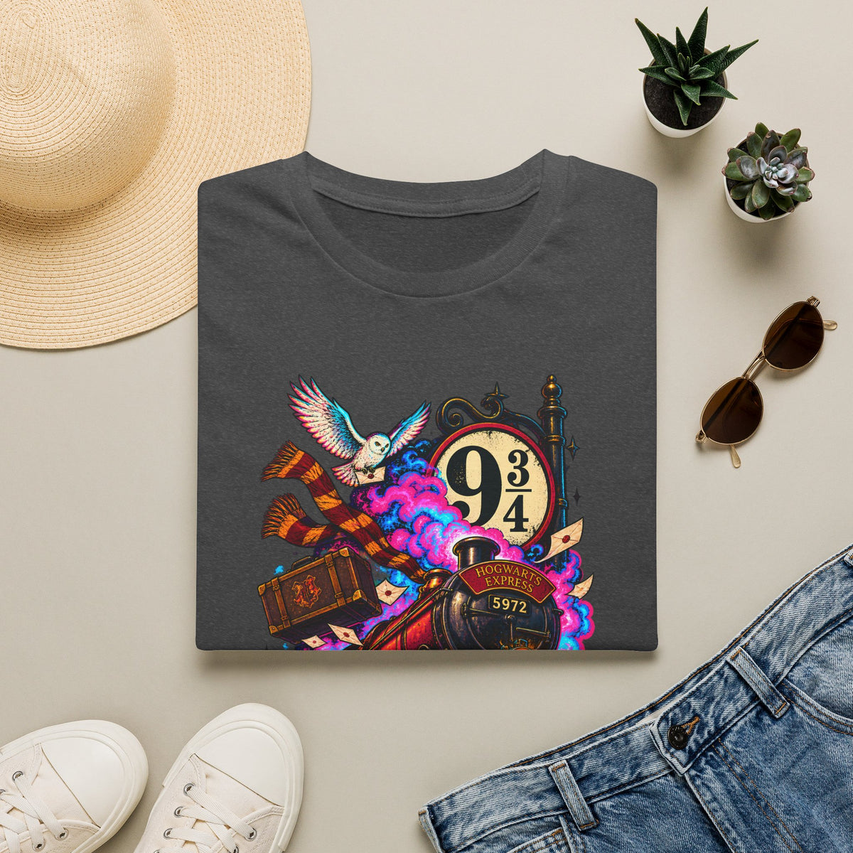 Running Late | Platform 9 and 3/4 | Harry Potter Graphic T-Shirt