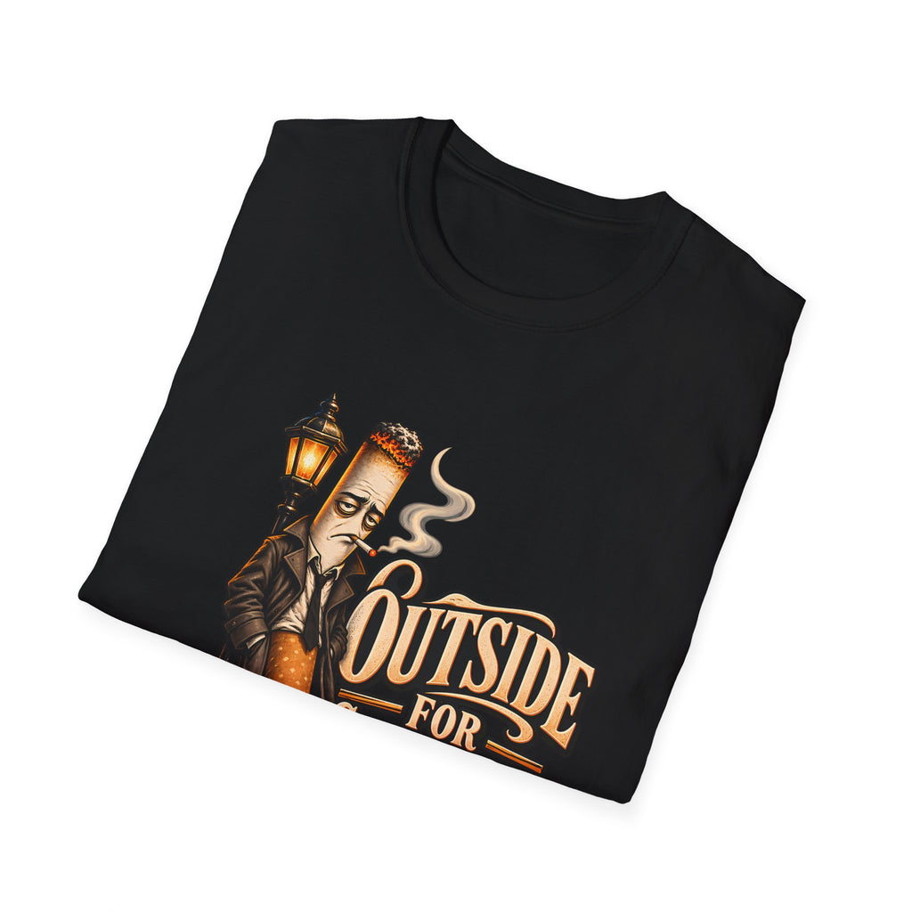 Outside for Character Development | Humorous Vintage Cigarette Graphic