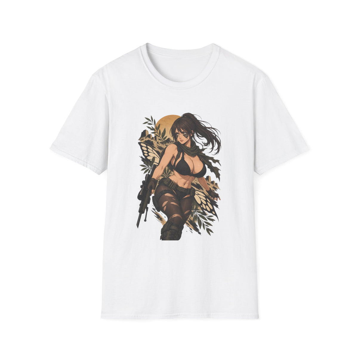 Quiet | Sexy Metal Gear Pin Up Girl | Anime Style Sniper Girl T-Shirt
