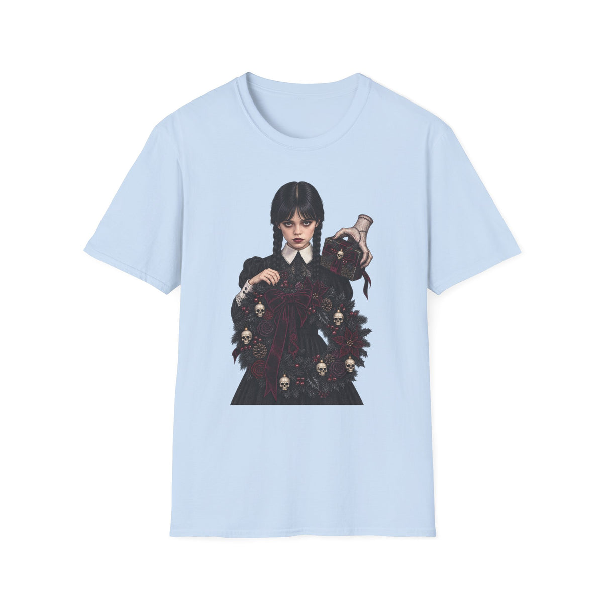 Wednesday Addams | Gothic Chrismtas Portrait T-Shirt