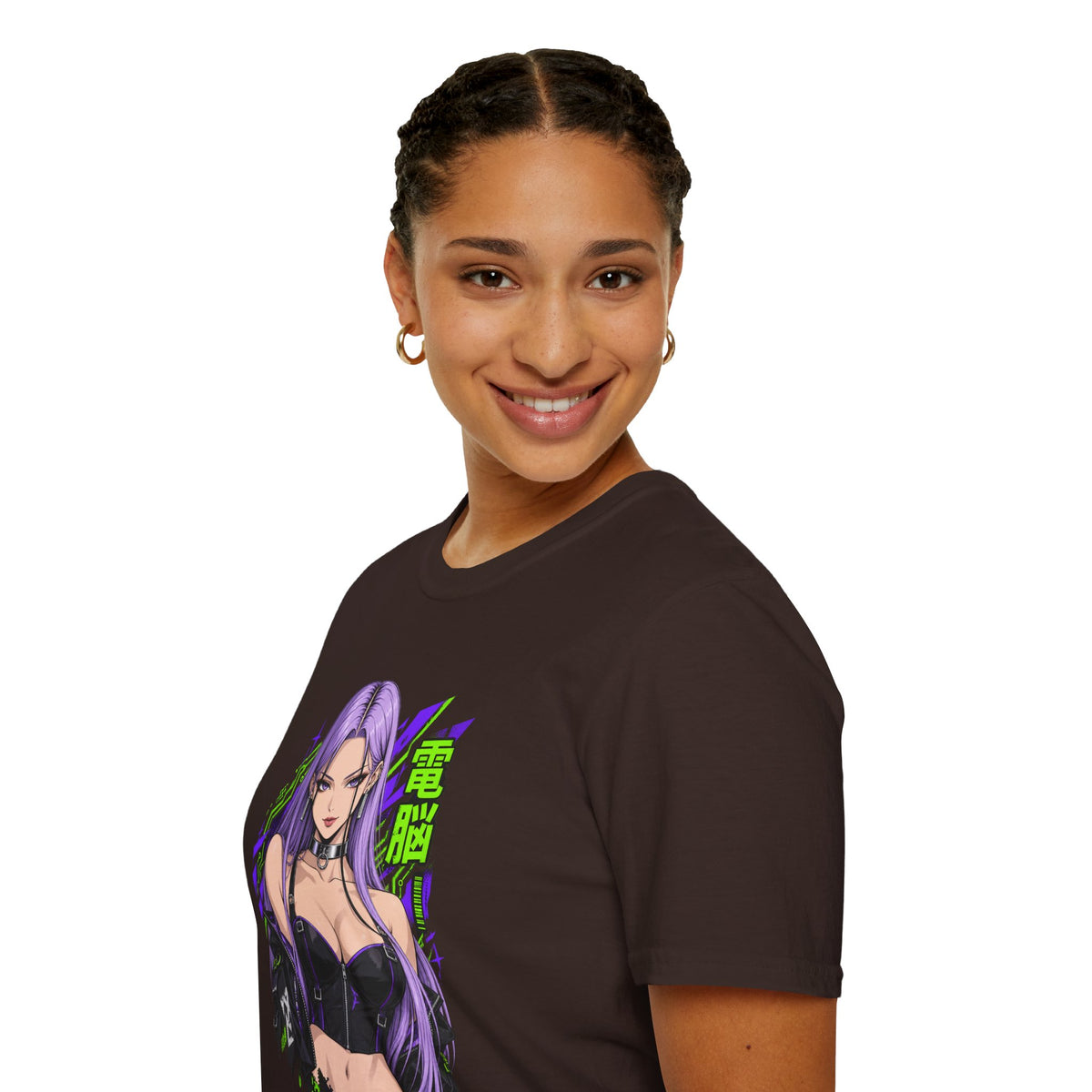 Violet | Anime Cyber Sexy Pin Up Girl T-Shirt