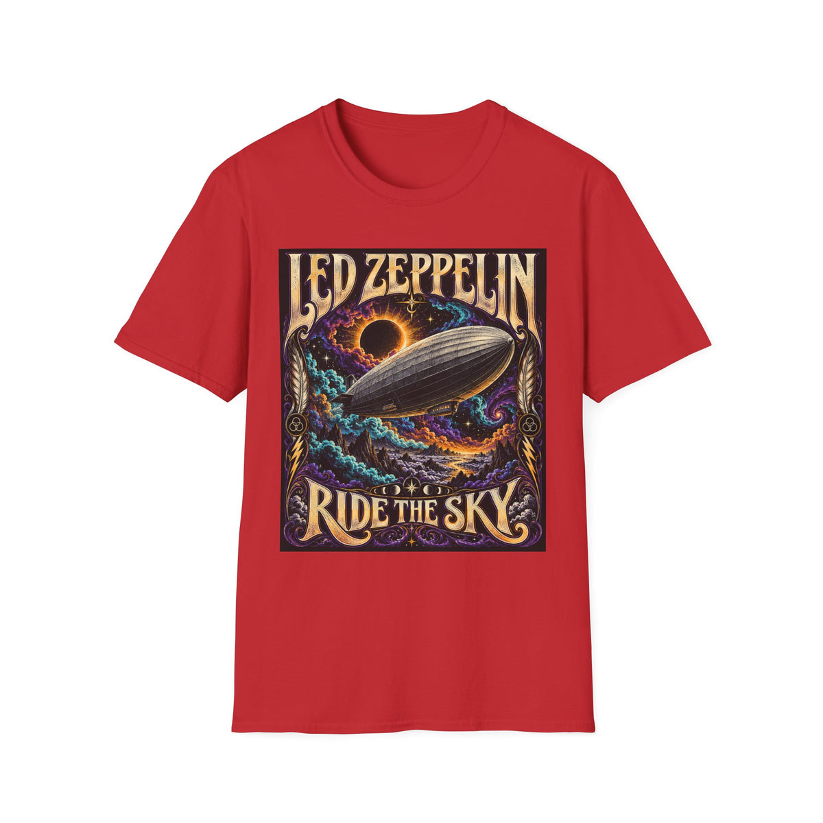 Led Zeppelin "Ride the Sky" Graphic T‑Shirt — Classic Rock Band Tee