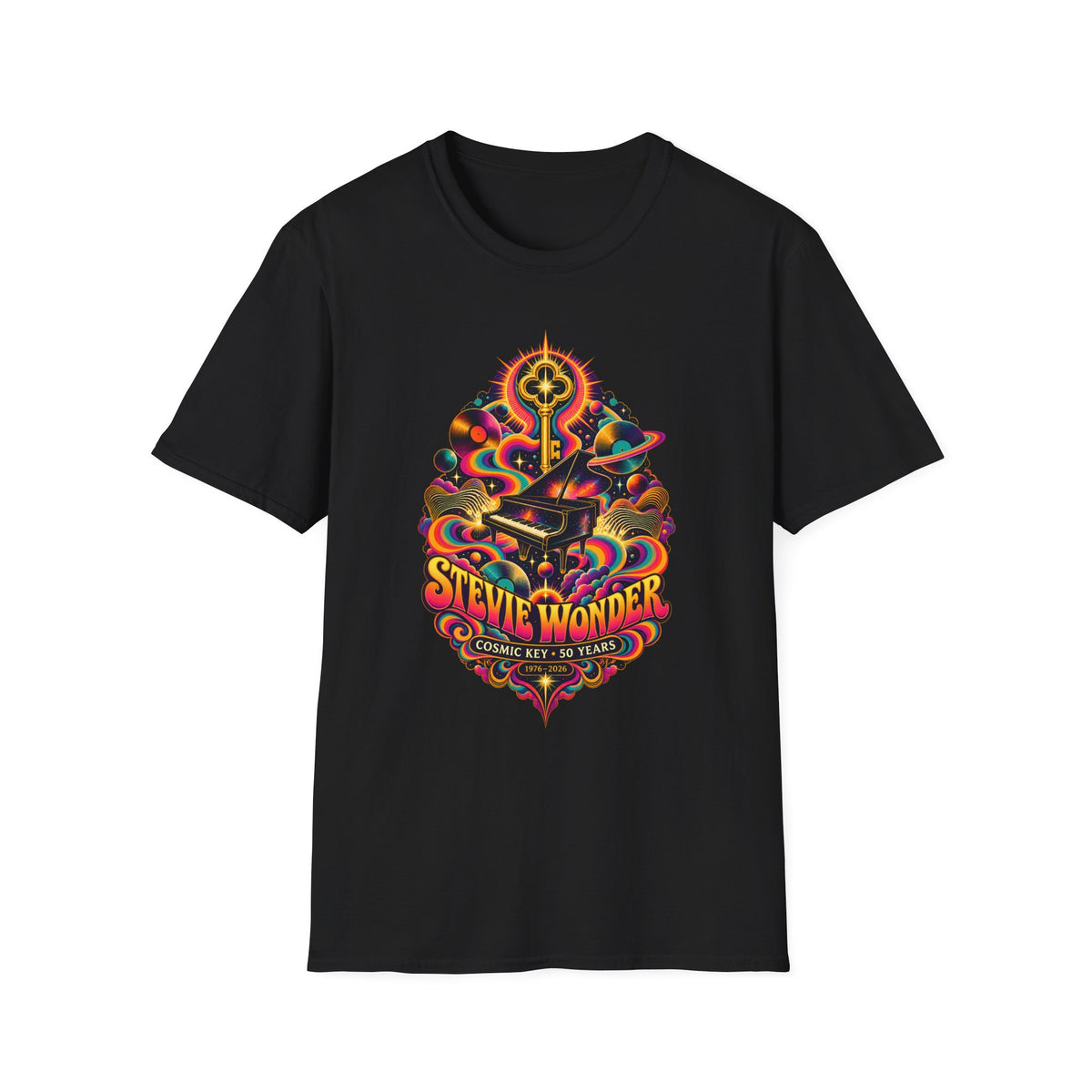 Stevie Wonder Psychedelic Key Songs In The Key of Life T-Shirt