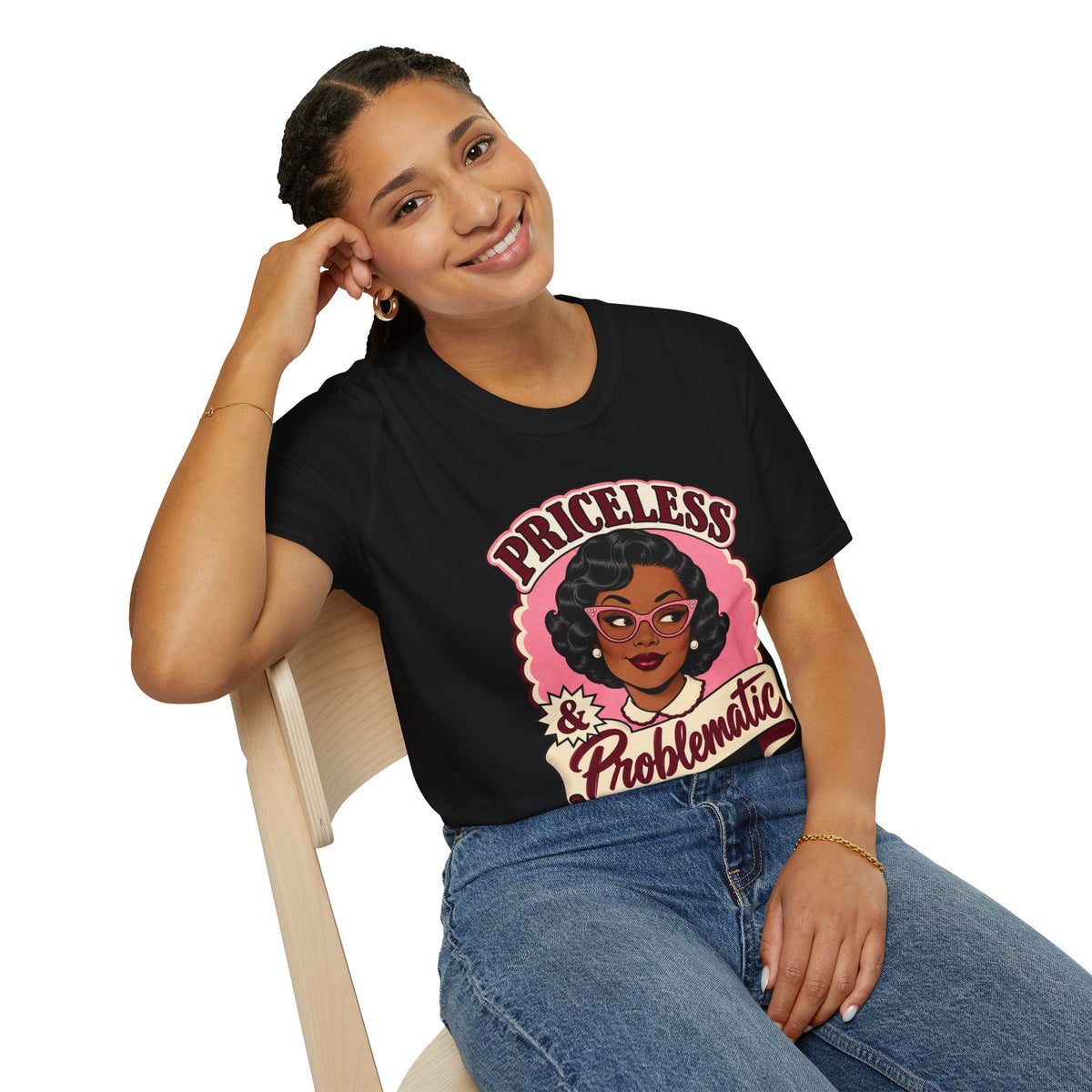 Priceless & Problematic Retro Portrait Tee
