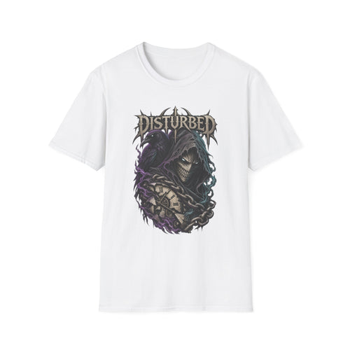 Disturbed | Grim Reaper and Chains Heavy Metal Band Graphic T-Shirt