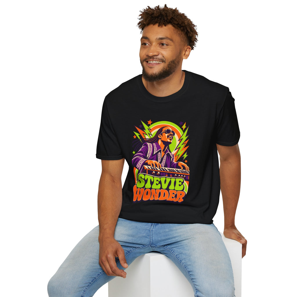 Retro Music Legend Stevie Wonder Graphic Tee