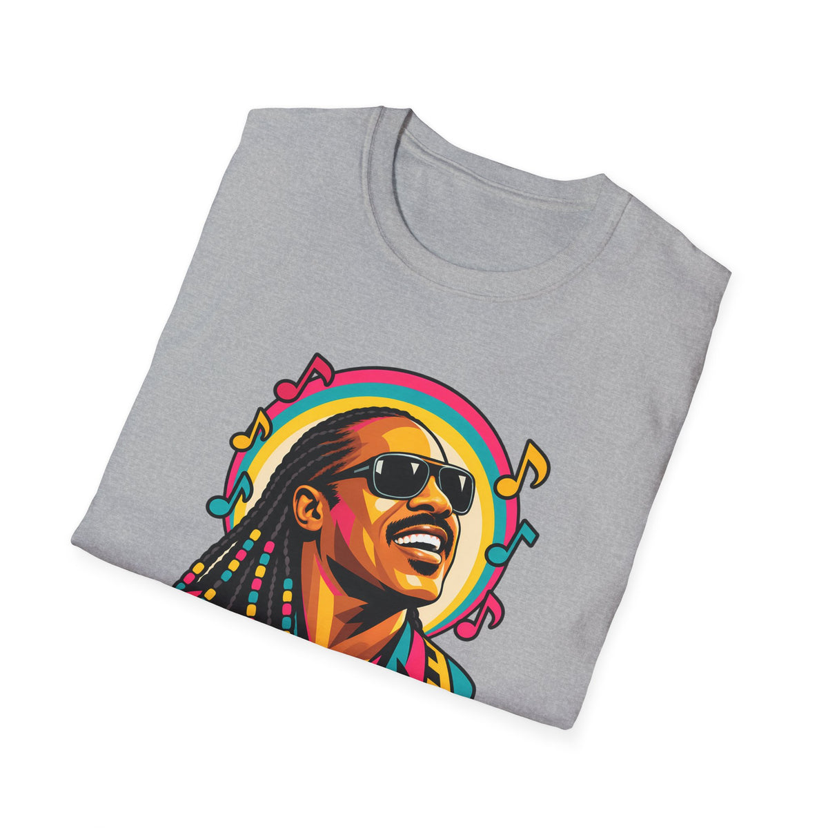 Stevie Wonder Life in Colour Music Legend Portrait T-Shirt