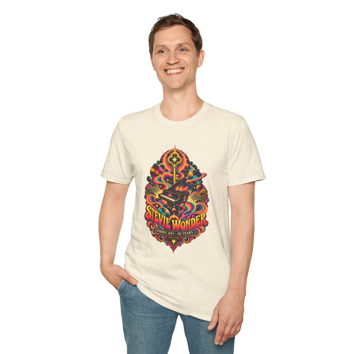 Stevie Wonder Psychedelic Key Songs In The Key of Life T-Shirt