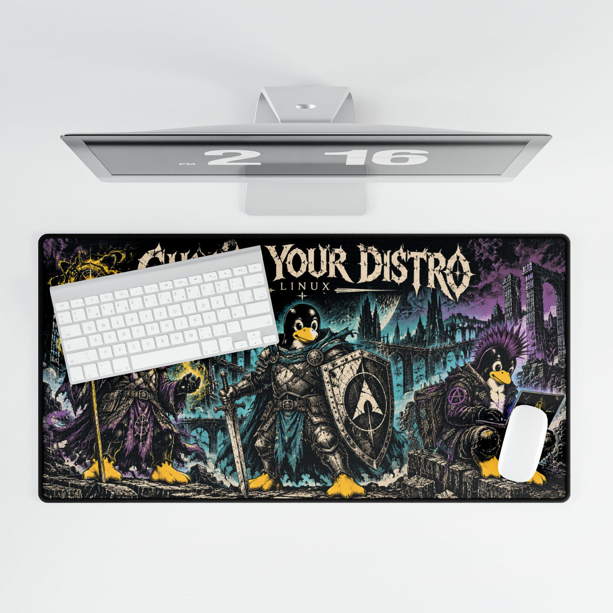 Choose Your Distro Linux Desk Mat | Gaming/Developer Mouse Pad