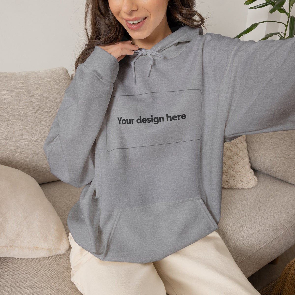 Hoodie | Customizable Blank-Front Pullover