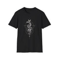 Gothic Snake | Celestial Serpent & Crescent Moon | Graphic Tee
