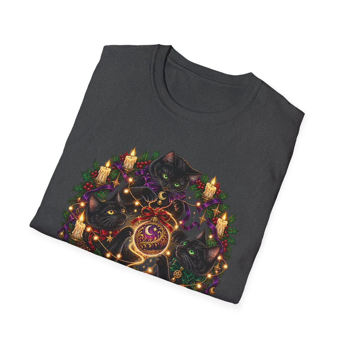 Festive Mischief | Cat Lover Christmas Holiday T-Shirt