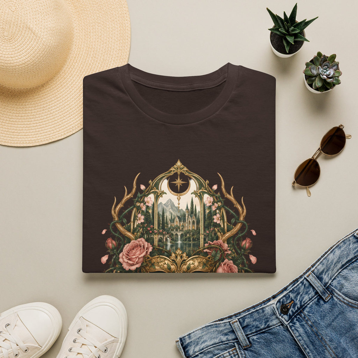 Spring Court | ACOTAR Book Floral Masquerade T-Shirt